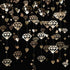 52 Ft Valentines Day Party Decorations Champagne Gold Heart Garland Hanging Paper Diamond Heart Streamer Banner for Engagement Bachelorette Bridal...