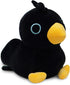 Black Crow Plushie Toy - 10 Inches Stuffed Raven Animal Plush - Plushy and Squishy Crow with Soft Fabric and Stuffing - Cute Toy Gift for Boys and...