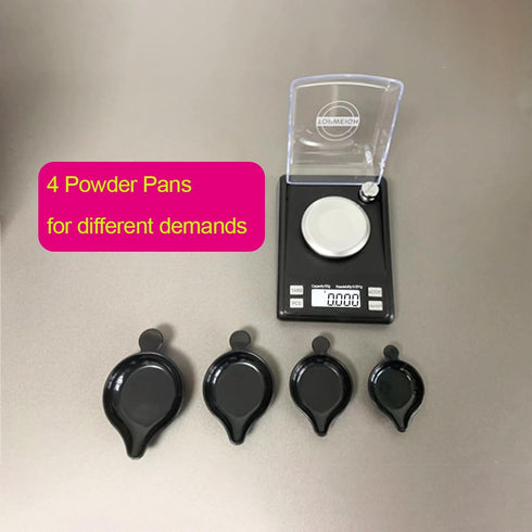 Milligram Scale with Case, 4 Powder Pans, mg Scale, 50g by 0.001g, Digital Powder Scale for Supplement,6 Weighing Units,includes Calibration Weigh...