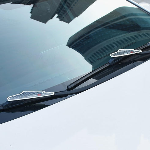 JSCARLIFE 1 Pair Car Windscreen Wiper Stand Windshield Wiper Wing Blade Spoiler (Black/2)...