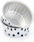 KEISEN 5oz 3 2/5" Set of 24 Disposable Aluminum Foil Cups 125ml for Muffin Cupcake Baking Bake Utility Ramekin Cup (Spot)...