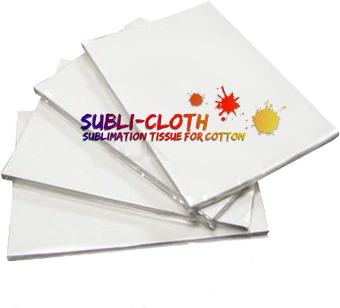 Cotton Sublimation Dark & Light Cloth Fabric Sheet Pack 15 Units 29cm x 29cm...