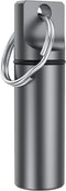 Small Pocket Pill Box Keychain, Aluminium Alloy Portable Mini Pill Organizer Case Container for Purse, Waterproof Metal Pill Holder Medicine Bottl...