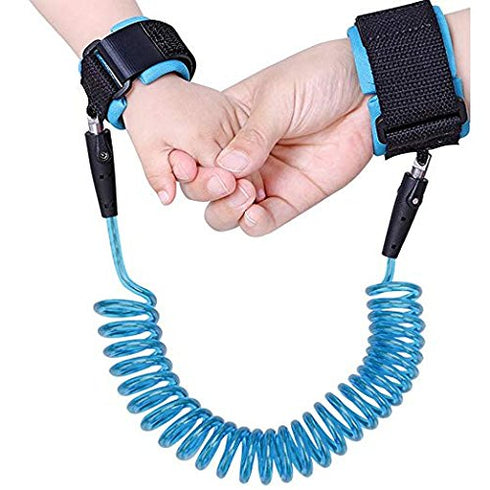 Anti Lost Safety Wrist Link Child Safety Harness Strap Rope Leash Walking Hand Belt Band Wristband(1.5m Blue)...
