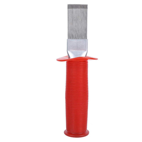 AMONIDA Air Conditioner Fin Comb, Stainless Steel Plastic Handle Threaded Design for Air Conditioner Condenser Repairing and Cleaning...