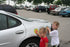 Car Magnet Safe Spot to Stand and Children's Safety Book Combo Pack (Trucks)...