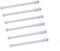 Cupboard Bars Tension Rods, 6 Pack 11.8-20 Inches Spring Tensions Rods Steel Adjustable Tension Curtain Rod Shower Rod Closet Rod Window Rods Whit...