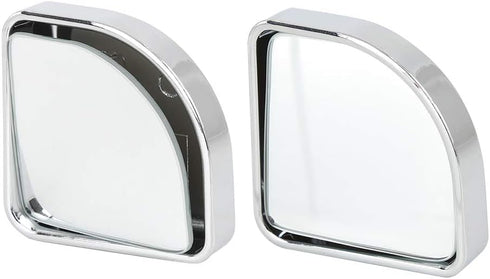 X AUTOHAUX 2pcs Adjustabe Blind Spot Mirrors 360° Degree Rotate Sway Fan Shaped HD Glass Convex Mirror...