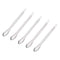 uxcell Micro Scoop 105mm Stainless Steel Reagent Sampling Lab Spoon Spatulas for Laboratory 5Pcs...