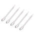 uxcell Micro Scoop 105mm Stainless Steel Reagent Sampling Lab Spoon Spatulas for Laboratory 5Pcs...
