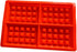 Silicone Waffle Mold for Baking, Non Stick, Dishwasher Safe, Square Shape Set of 2, Red...