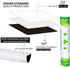 Magnetic Dry Erase Board Fridge Whiteboard Sheet 12x8"- Easy to Write and Clean, Flexible Refrigerator Small White Board for Home Kitchen Shopping...