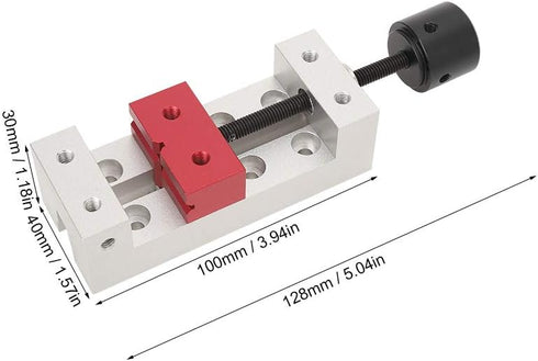 50mm Mini Flat Clamp, Table Flat Clamp, Aluminum Mini Drill Press Vise Clamp Table Bench Vice DIY Sculpture Craft Carving Bed Tool...