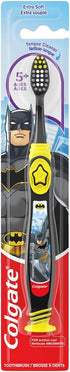 Colgate Batman Toothbrush for Children with Suction Cup, Kids 5+ Years Old, Extra Soft (Colors Vary) - Pack of 2...