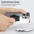 Phone Grip, Phone Ring Holder Finger Kickstand Wireless Charging Friendly, Foldable & Adjustable Double Metal Cell Phone Rings Gripper Stand for i...
