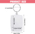 10PCS Acrylic Photo Picture Keychains Blank Photo Keyrings Double Sided Picture Holder With Split Ring Clear Personalised Diy Craft Art Projects P...