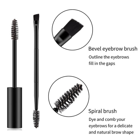 Waterproof Light Brown Eyebrow Gel, Instant Bushy Eyebrow Makeup for Natural Looking Stays on All Day Eye Brow Gel Makeup Fills and Shapes 0.11 Ou...