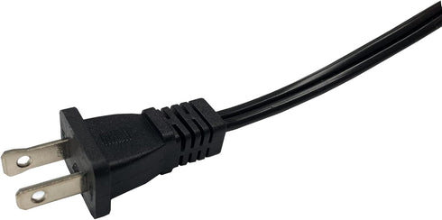 5 FT Extension Cord, Indoor Extension Cord Black, 18 AWG Small Short 2 Prong Power Cord, Female Male Low Profile Plug 3 Pack...