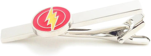 Movie Superhero Series Flash Tie Clip Fashion Stainless Steel Tie Clip Red...