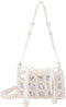 Luxury Pearl Bag Chain Bag Purse Evening Bags, Artificial Pearl Clutch Handmade Bags for Party Wedding Bridal Travel 17...