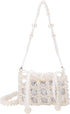 Luxury Pearl Bag Chain Bag Purse Evening Bags, Artificial Pearl Clutch Handmade Bags for Party Wedding Bridal Travel 17...