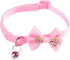 3pcs Plaid Bow Cat Collar with Bell,Adjustable Nylon Pet Necklace,Lovely Bowknot Cat Tie Pet Supplies,Durable Pet Accessories for Puppy Kitten...