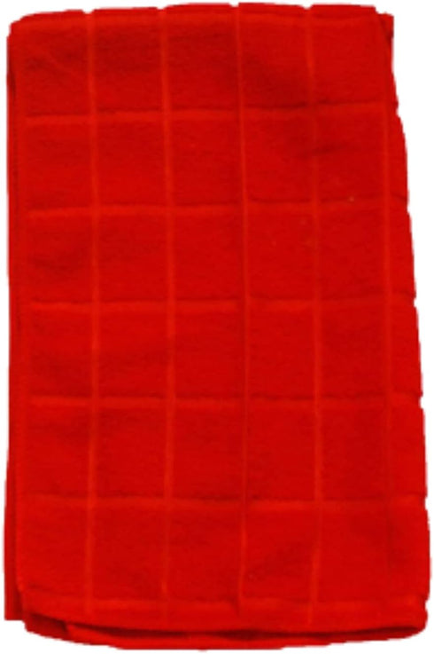 Home Collection Chef-Themed Kitchen Mitts, Pot Holder, & Kitchen Towels Set (Red)...