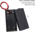 2 AA Battery Holder with Leads Wires ON/Off Switch and Screw Cap Case Back Cover Connection 2 Slots x 1.5V 3 Volt Battery Spring Clip Storage Box ...