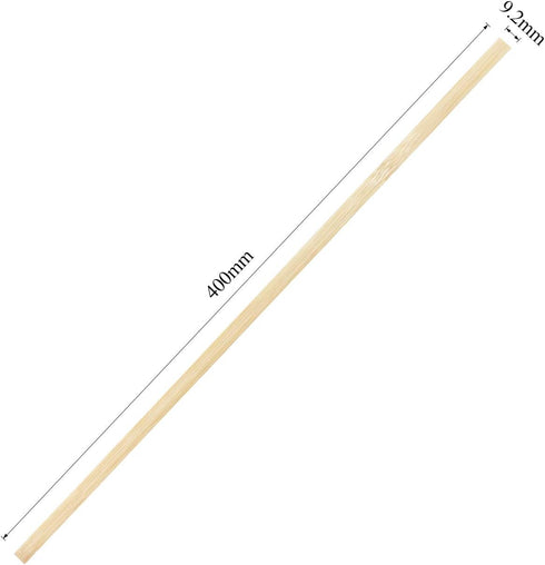 15.7 inches Wood Craft Sticks Natural Bamboo Sticks Extra Long Sticks Can be Curved, Strong Natural Bamboo Sticks, 30PCS...