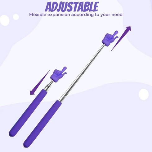 2 Pcs Telescopic Teacher Pointer Stick, Extendable Pointer Teacher Pointers for Classroom, Mini Retractable Hand Pointer Finger Pointer Stick Elem...