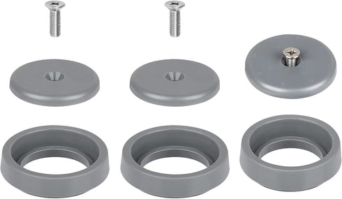 3 Pack Commercial Spray Valve Repair Kit for Most Commercial Sink Pre-Rinse Sprayer Spray Face Bumper and Screw Repair Part 1.42 GPM, Grey...