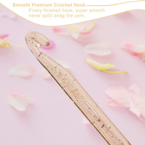 12 mm Crochet Hook, Large Crochet Hooks for Chunky Yarn Ergonomic Knitting Needles Crochet Needle for Beginners and Handmade DIY Knitting Crochet ...