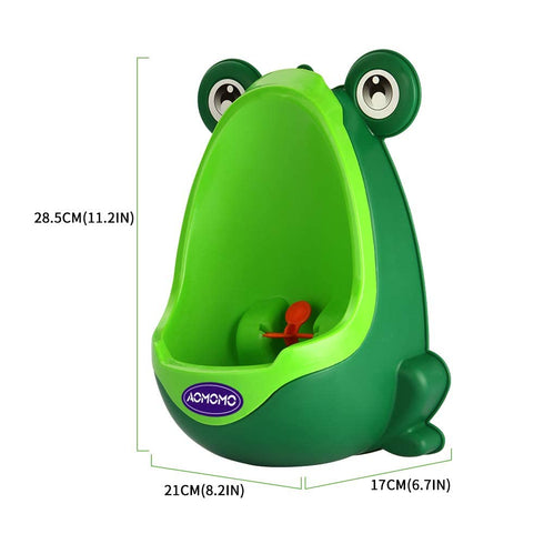 Urinal for Toddlers Boys with Frog Funny Aiming Target,Frog Urinal Potty Training(Blue)...