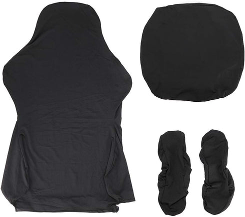 BTSKY Ergonomic Office Computer Game Chair Slipcovers Stretchy Polyester Covers for Reclining Racing Gaming Gaming Chair Black (No Chair)...
