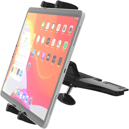 Car CD Slot Mount Tablet Holder for 4-13" iPad & Phone, Universal 360° Rotation Car Truck Front CD Player Tablet Mount for iPad Pro 12.9 Air Mini ...