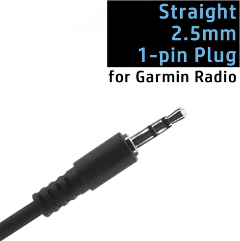 Earpiece Headset for Garmin Radio Rino 110 120 130 520HCX 530HCX 610 650 655T 700T 750 755T Walkie Talkie 2.5mm 1-pin FBI Style Covert Acoustic Tu...
