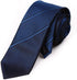 Men's Blue Black Gradient Striped Necktie 2.75 Inches Ties for Men + Gift Box...