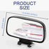 JONMON Blind Spot Mirror - 1 Pack Adjustable 360 Degree Rotation Car Auxiliary Convex Wide Angle Mirror Snap Way Clip On Side Rearview Mirror Univ...