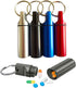 4 Packs Aluminum Pill Box Case and Designed Earplugs Storage (red,Black,Silver and Blue)...