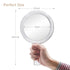 Double Sided 1x - 7X Magnification Hand Held Makeup Mirror with Adjustable Stand,clear (7X)...