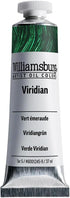 Williamsburg Artist Oil Colors by GOLDEN, Viridian, 37 ml tube, Professional Oil Paint, Semi-Transparent...