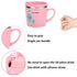 Baby Kids Toddler Sippy Cup Mug for Milk, Coffee, Stainless Steel Trainer Straw Cup with Lid, Fox, 7oz/Pink...