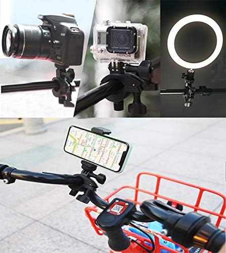 Multiple Phone Bracket Set for YouTube Video or Live Streaming. Compatible with Mounting Smartphones, Ring Lights and Microphones to Tripods, Mono...