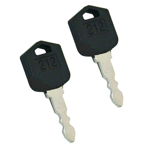 2 Pack Ignition Keys for Doosan Daewoo Forklift D25 D35 G25 G35 Part # D554212, 212 (2)...