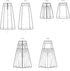 McCall's Misses' Skirts Sewing Pattern Packet, Design Code M8389, Sizes 4-6-8-10-12...