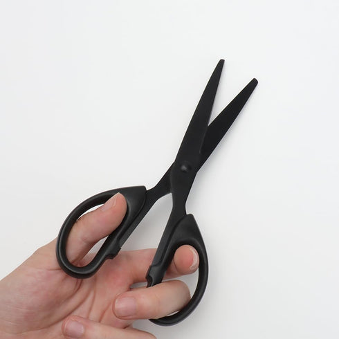 NatSumeBaics 6" Small Scissors All Purpose Cute Black Office Paper Scissors Craft Student Scissor Professional Shears for school and home (6" Scis...