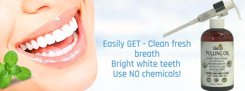 eSutras Pulling Oil Herbal Mouthwash Powerful Coconut Sesame Sunflower Oils + Essential Oils, Mint Clove Whitens Teeth Refreshes Breath Strengthen...