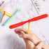 Kisangel Dragonfly Action Figure 40Pcs Plastic Dragonfly Toy Dragonfly Hand Rub Plastic Propeller Bamboo Dragonfly Copter for Outdoor Indoor (Rand...