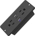 HHSOET 5 in 1 Recessed Power Strip Flat Plug, 20W Fast Charging Furniture Outlet with USB, Conference Recessed Socket with 2 AC Plugs, 2 USB Ports...