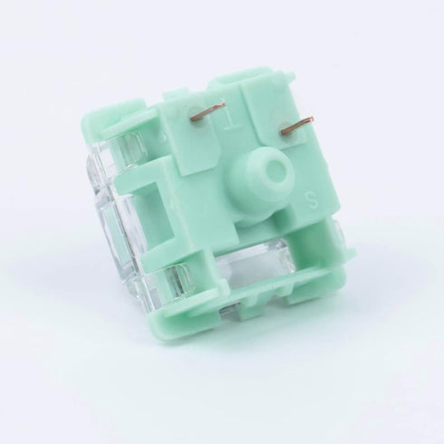 Kutethy X Gateron Jade Series 3.0 Double-Stage Spring Silver Switches,3-Pin 45gf Linear/Pre Lubed for Mechanical Keyboard?Silver,10pcs?...